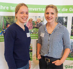 Die beiden Ausbildungsakquisiteurinnen Hanna Winter (links), LWK Hamburg, und Celina Teuner, LWK Niedersachsen, stellten die Aktivitäten zur Nachwuchswerbung vor.