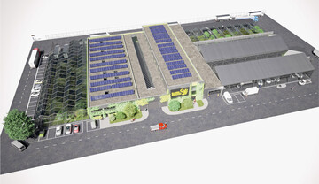 So soll die neue Blumengromarkthalle in Dsseldorf aussehen.