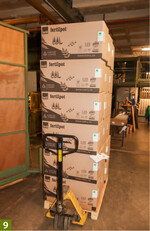 Diese Palette ist versandbereit.