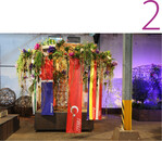 2) „Uffbasse!” Mannheim ist eine bunte, multikulturelle Stadt. Mehr als 170 Nationen leben hier. Das Miteinander war Thema der Hallenschau. Hallenschau-Gestalter Mehmet Yilmaz ist selbst als Kind aus der Türkei nach Deutschland gekommen und mittlerweile fest im Ahrtal verwurzelt. Mit kühnen, raumgreifenden Konstruktionen belebte er die ehemalige Militärhalle.