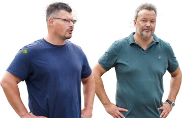 Sebastian Heinje (rechts) mit Produktionsleiter Arne Sobotta