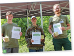 Mitteldeutsches Siegerteam Stufe A (746,5 Punkte) aus Erfurt/Thüringen: John Heiland, Jenny Sturz und Nils Westhäuser