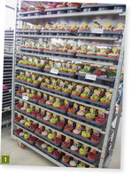 Ansprechend sind die bunt bepackten CC-Container.