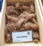 Kokosfaser, ein anfallendes Restprodukt, dessen Transportemissionen laut IVG unbedenklich sind.