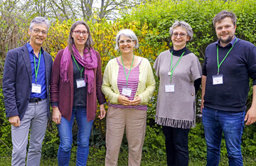 Internationale Vorstandsarbeit (von links): Thomas Vlkening (LU), Esther Kirschfink (B), Andrea Schulz (I), Kornelia Benasiewicz (PL) und Matthias Alferink (D).