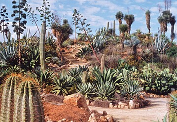 Schn angelegte botanische Grten wechseln sich mit Produktionsbetrieben ab