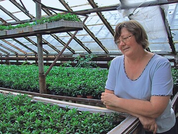 Anita Keischa fhrt gemeinsam mit ihrem Mann Jasip Bodniek die Grtnerei