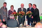 Namhafte Referenten erläuterten die Arbeit auf EU-Ebene (von links): Andreas Lohff, Vizepräsident des ZVG, Karin Ellermann-Kügler, Antonius J.M Blom, Willi Kampmann und ZVG-Präsident Heinz Herker
