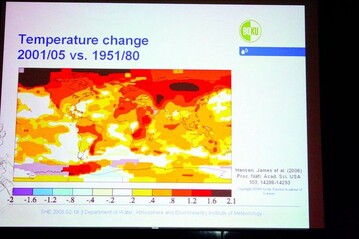 Auch in Wien ein Hauptthema: Eines der Referate beschftigte sich mit dem Klimawandel und den Folgen fr die Agrarwirtschaft
