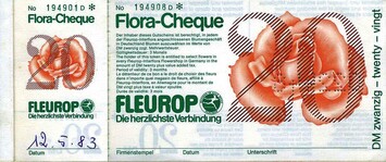 1961 fhrte Fleurop den Flora-Cheque ein  eine der wichtigsten Innovationen der Firmengeschichte