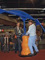 Im Fachteil „Playground“ durften auch Erwachsene probieren und toben