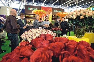 Ein groes Schnittblumenangebot ist eines der Markenzeichen der Horti Fair 