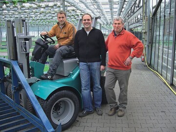 Markus, Frank und Vater Wilhelm Weirich fhren den Betrieb zu dritt