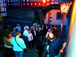 Bei einer Führung durch die Heppenheimer Altstadt mit ihren Scherenschnittlaternen erfuhren die Teilnehmer der BVE-Tagung viel über die hessische Sagenwelt