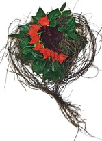 In der Aufsicht ist gut zu sehen, wie die Form mithilfe der trockenen Triebe unterstrichen wird