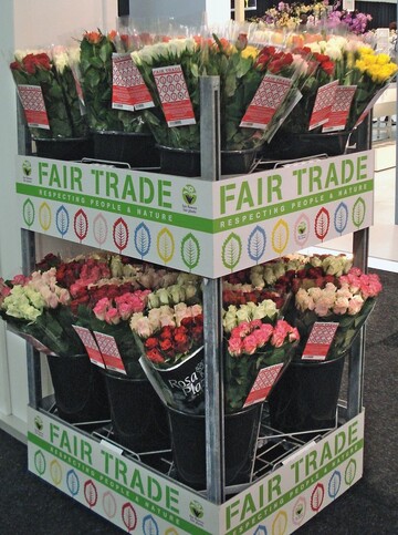 Das Verbraucherlabel Faire Blumen Faire Pflanzen (FFP) steht auch fr einen fairen Handel