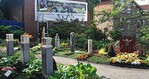 1 Bad Essen: Der „Memoriam-Garten“ ist die in diesem Jahr größte Gemeinschaftsanlage auf einer Gartenschau, das Kampagnen-Banner sorgt für noch mehr Aufmerksamkeit