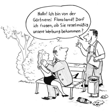 Regelmiges Nachfragen nach der Wirkung Ihrer Werbung im Einzugsbereich Ihres Geschfts verschafft Ihnen nicht nur das ntige Feedback, sondern trgt auch zu Ihrer Bekanntheit bei