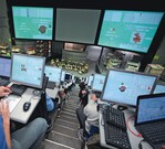 Einer der zwei Versteigerungssäle in Aalsmeer, in dem 2010 die Schnittblumenversteigerung zusammengefasst wurde.