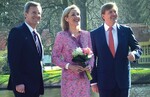Bettina Wulff eröffnete in Begleitung ihres Gatten Christian Wulff und des niederländischen Kronprinzen Willem-Alexander die Frühlingssaison auf dem Keukenhof Holland.