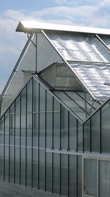 Neues Versuchsgewchshaus bei Hild