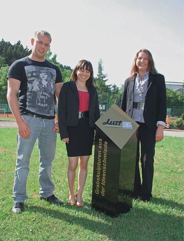 Kreativitt im Familienteam: Christian Meng und Nargiza Nurmamedova, Geschftsfhrerin Petra Meng