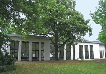 Der Neubau der Gartenbau-Fachschule in Essen.