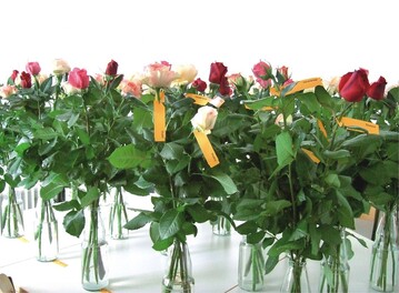 Die Haltbarkeit der Rosen wird unter Verbraucherbedingungen, also bei Zimmertemperatur und natrlicher Beleuchtung, getestet.