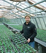 1 Claus Rankl führt die Gärtnerei in München in der sechsten Generation. Seine beiden Töchter schlagen beruflich andere Wege ein, sie werden den Betrieb nicht übernehmen.