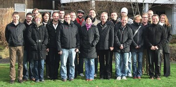 Die Teilnehmer des diesjhrigen Juniorentreffens der Friedhofsgrtner in Grnberg.