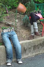 Hingucker – volle Blumenhosen