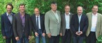 Der Vorstand des Fachverbands Raumbegrünung und Hydrokultur mit dem Geschäftsführer (von links): Christian Engelke, Markus Gregg, Jürgen Herrmannsdörfer, Roger Pfeiffer, Wilhelm Höfer, Stefan Gentzen (GF) und Heinz Schaberger
