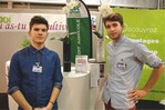 1 Der Publikumspreis beim Design-Wettbewerb ging an Rémi Coignec (rechts) und Joselyn Coraboeuf.