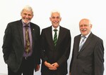 Matthias Hub (Mitte), Direktor der Bildungsstätte Gartenbau, mit seinen Vorgängern Lüder Nobbmann (links) und Dr. Siegfried Scholz.