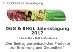 Die 51. DGG & BHGL Jahrestagung findet in Osnabrück statt.