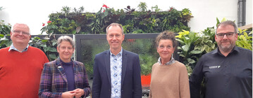 Der neue DGHK-Vorstand von links: Geschftsfhrer Stefan Hecktor, Schatzmeisterin Christina Behrendt, Prsident Carsten Stakalies, Vizeprsidentin Marlis Gregg, Vizeprsident Bernd Beiermeister. Nicht auf dem Bild: Vizeprsident Dr. Heinz-Dieter Molitor.