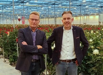  Erik Spek, Geschftsfhrer Jan Spek Rozen (links) und Reinoud Hagen, Geschftsfhrer Schnittblumen von Dmmen Orange.