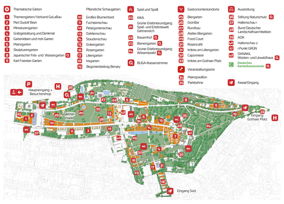  Gelndeplan zur Buga der ega Erfurt 