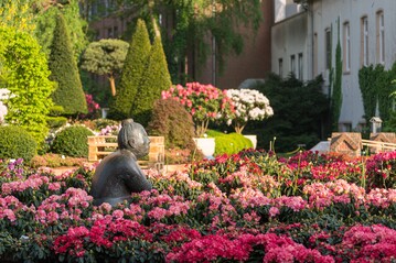 Der Marktplatz in der Innenstadt ist ein Mittelpunkt der "Rhodo 2023"