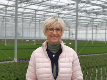Eva Khler-Theuerkauf, Prsidentin des Landesverbands Gartenbau NRW, sieht die Grtner im Land durch das Notfallpaket in den Niederlanden im Wettbewerbsnachteil