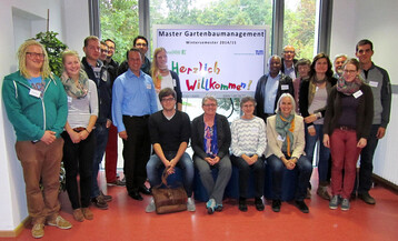 Begrung der Erstsemester im neuen Master Gartenbaumanagement
