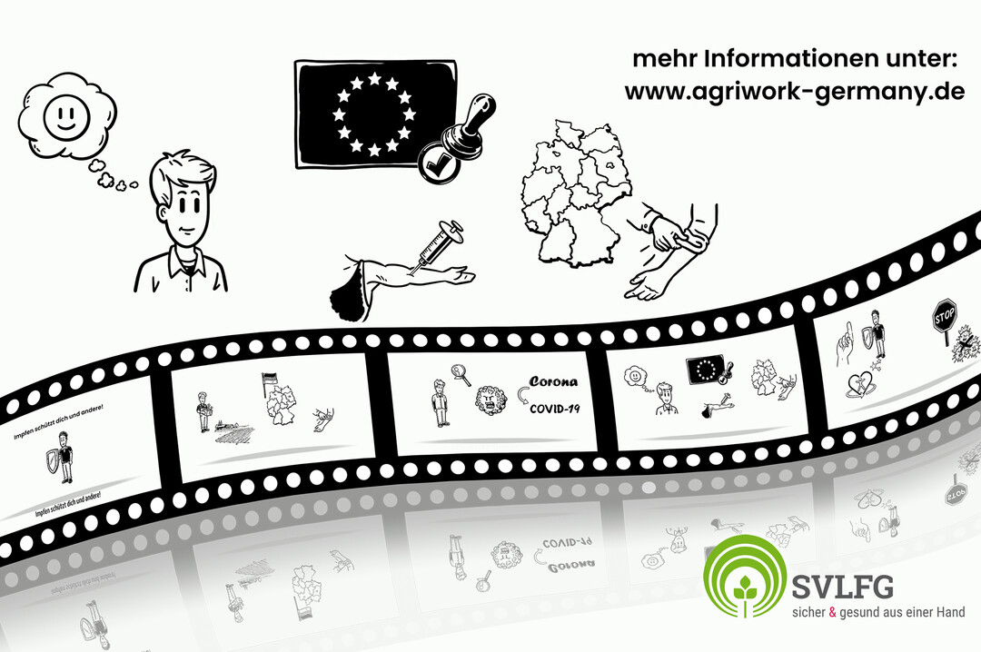 Die SVLFG hat auf ihrem YouTube-Kanal neue Filme zum Thema „Impfen schützt dich und andere!“ in neun Sprachen veröffentlicht.