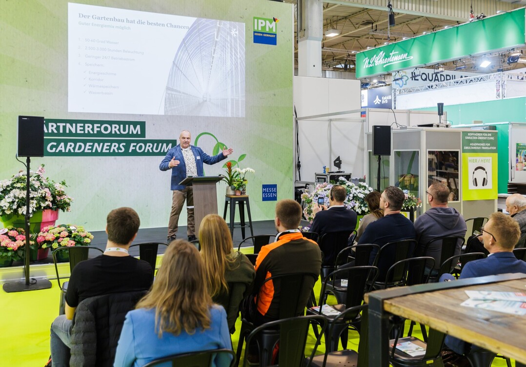 As one of the central knowledge platforms of IPM ESSEN, the Gardeners" Forum also provides simultaneous translation for international visitors.