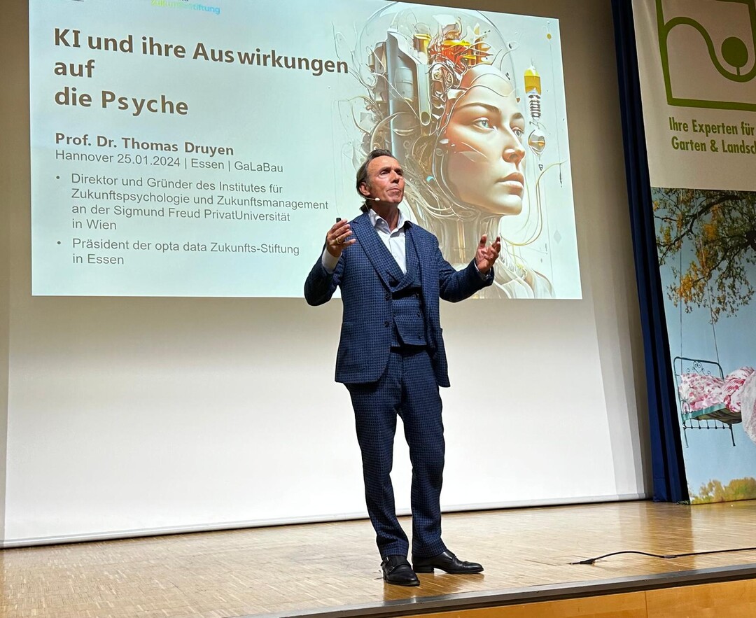 Artificial intelligence is causing the biggest change in life, explained Prof. Dr. Thomas Druyen, sociologist and futurologist.