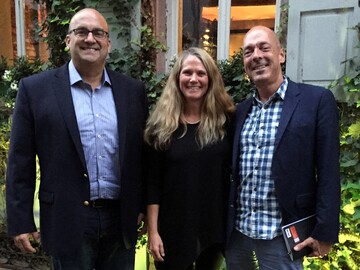 Marc McCormack (Director of Sales and Marketing bei Bailey Nurseries), Natalia Hamill (Brand Manager bei Bailey Nurseries) und Garry Grber, Cultivaris.
