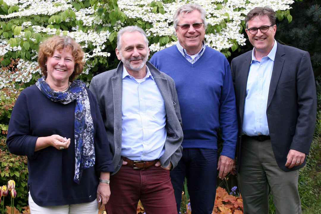 Von links: Cornelia Pötschke-Kirchhartz, Bernd Brodeßer, Dr. Dirk Deppe und Johannes Welsch