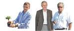 Von links: Bartomiej Wazynscy gründete 1986 aus Begeisterung eine Baumschule. Dr. Szczepan Marczynski ist Motor des polnischen Baumschulverbands und Visionär in Sachen Clematis. Andrzej Tracz: Aus dem Leiter einer Versuchsstation wurde ein erfolgreicher Baumschul- und Gartencenterunternehmer.