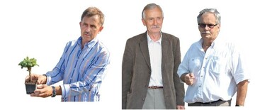Von links: Bartomiej Wazynscy grndete 1986 aus Begeisterung eine Baumschule. Dr. Szczepan Marczynski ist Motor des polnischen Baumschulverbands und Visionr in Sachen Clematis. Andrzej Tracz: Aus dem Leiter einer Versuchsstation wurde ein erfolgreicher Baumschul- und Gartencenterunternehmer.