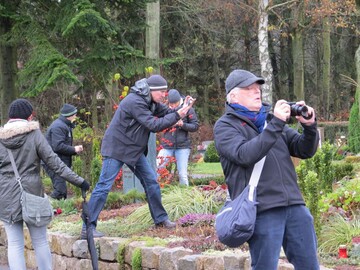Wie man Grber optimal fotografiert, lernten die Teilnehmer der Grnberger Friedhofsgrtnertage in Theorie und Praxis 