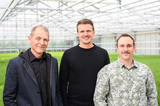 Von links: Claus Geiler, Vincent Hiedl und Lorenz Hiedl.